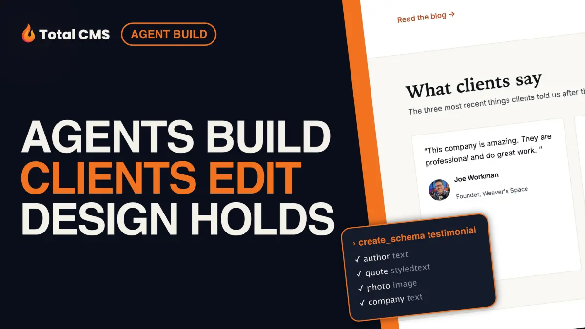 Claude Code Builds a Website — Total CMS MCP Server Demo